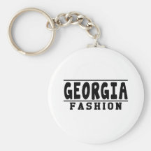Diseños de la moda de Georgia Llavero Personalizado