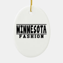 Diseños de la moda de Minnesota Ornamento De Navidad