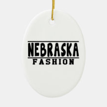 Diseños de la moda de Nebraska Ornamentos Para Reyes Magos