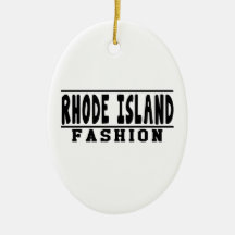 Diseños de la moda de Rhode Island Adorno De Navidad