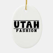 Diseños de la moda de Utah Ornamentos De Navidad