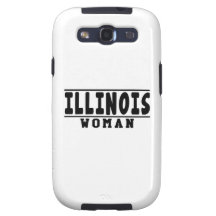 Diseños de la mujer de Illinois Galaxy SIII Protectores