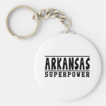 Diseños de la superpotencia de Arkansas Llavero Personalizado