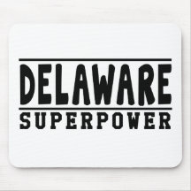 Diseños de la superpotencia de Delaware Tapetes De Ratones