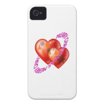 Diseños de las Felices Navidad iPhone 4 Cárcasa
