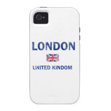 Diseños de Londres Reino Unido Case-Mate iPhone 4 Funda