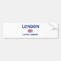 Diseños de Londres Reino Unido Pegatina De Parachoque