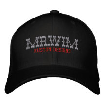 DISEÑOS DE MR.WIM KUSTOM GORRAS BORDADAS