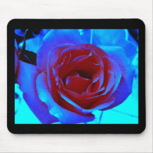 Diseños de SunSuzi - Mousepad color de rosa azul Alfombrilla De Raton