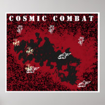 Diseños de SunSuzi - poster cósmico del combate