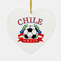 Diseños del balón de fútbol de Chile Ornamentos De Navidad