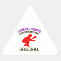 Diseños del béisbol calcomanías de triangulos