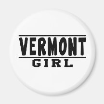 Diseños del chica de Vermont Imán Para Frigorifico