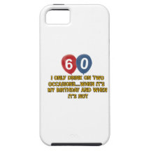 diseños del cumpleaños de 60 años iPhone 5 Case-Mate cárcasa