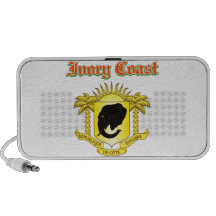 Diseños del escudo de armas de Costa de Marfil del Laptop Altavoces