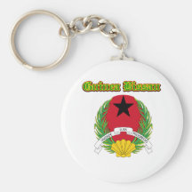 Diseños del escudo de armas de Guinea-Bissau del G Llavero Personalizado