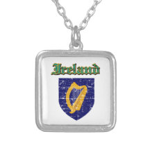 Diseños del escudo de armas de Irlanda del Grunge Joyería