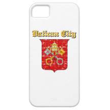 Diseños del escudo de armas de la Ciudad del Vatic iPhone 5 Case-Mate Protector