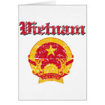 Diseños del escudo de armas de Vietnam Tarjeton
