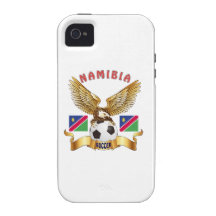 Diseños del fútbol de Namibia Vibe iPhone 4 Funda