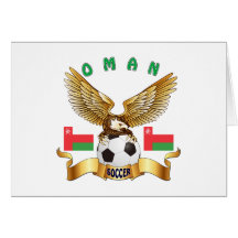 Diseños del fútbol de Omán Tarjeta