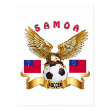 Diseños del fútbol de Samoa Postales