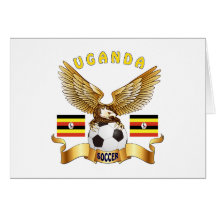 Diseños del fútbol de Uganda Tarjeton