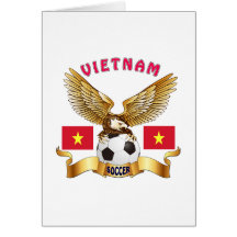 Diseños del fútbol de Vietnam Felicitación