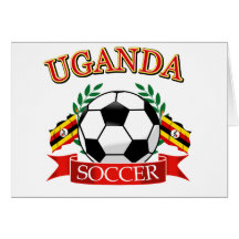 Diseños del fútbol del Ugandan Felicitacion