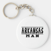 Diseños del hombre de Arkansas Llaveros