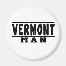Diseños del hombre de Vermont Imán De Nevera
