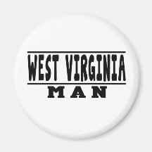 Diseños del hombre de Virginia Occidental Imán Para Frigorífico