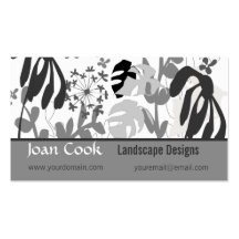 Diseños del jardín del paisaje plantillas de tarjeta de negocio
