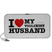 Diseños del marido del violinista laptop altavoz