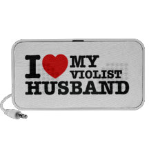 Diseños del marido del Violist Altavoz De Viaje