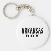 Diseños del muchacho de Arkansas Llavero Personalizado