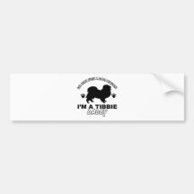 Diseños del papá del perro de TIBBIE Etiqueta De Parachoque