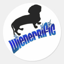 ¡diseños del perro del Dachshund del ~*WienerRific Etiquetas Redondas