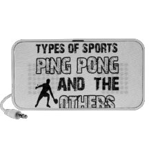 diseños del ping-pong para los amantes del deporte laptop altavoces