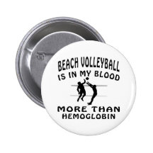 Diseños del voleibol de playa pins