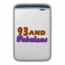 diseños fabulosos del cumpleaños 93and fundas para macbook air