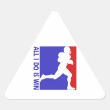 Diseños frescos del fútbol americano calcomania trianguladas personalizadas