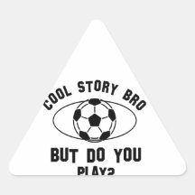 diseños frescos del fútbol calcomanía triangulo personalizadas