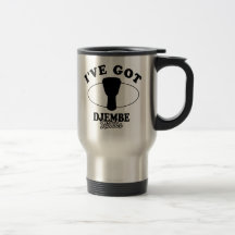 Diseños frescos del instrumento musical del djembe tazas de café