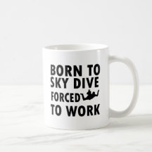 Diseños frescos del paracaidismo taza