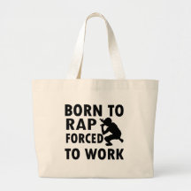 Diseños frescos del rap bolsa lienzo