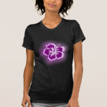 diseños púrpuras del resplandor camiseta