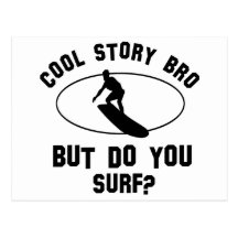 diseños que practican surf frescos postal