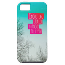Disfrute de las pequeñas cosas en caso de la cita  iPhone 5 protector