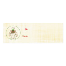 Disfrute en la esperanza - ángel del navidad de la tarjeta personal